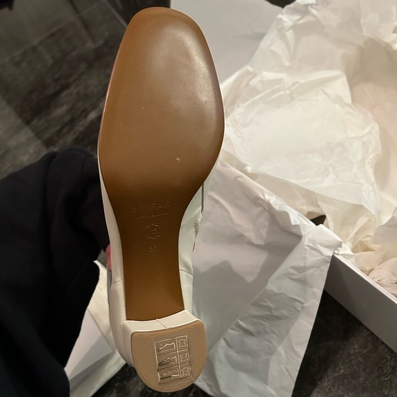 BY FAR Sofia White Leather Boots - Picture 3 of 12